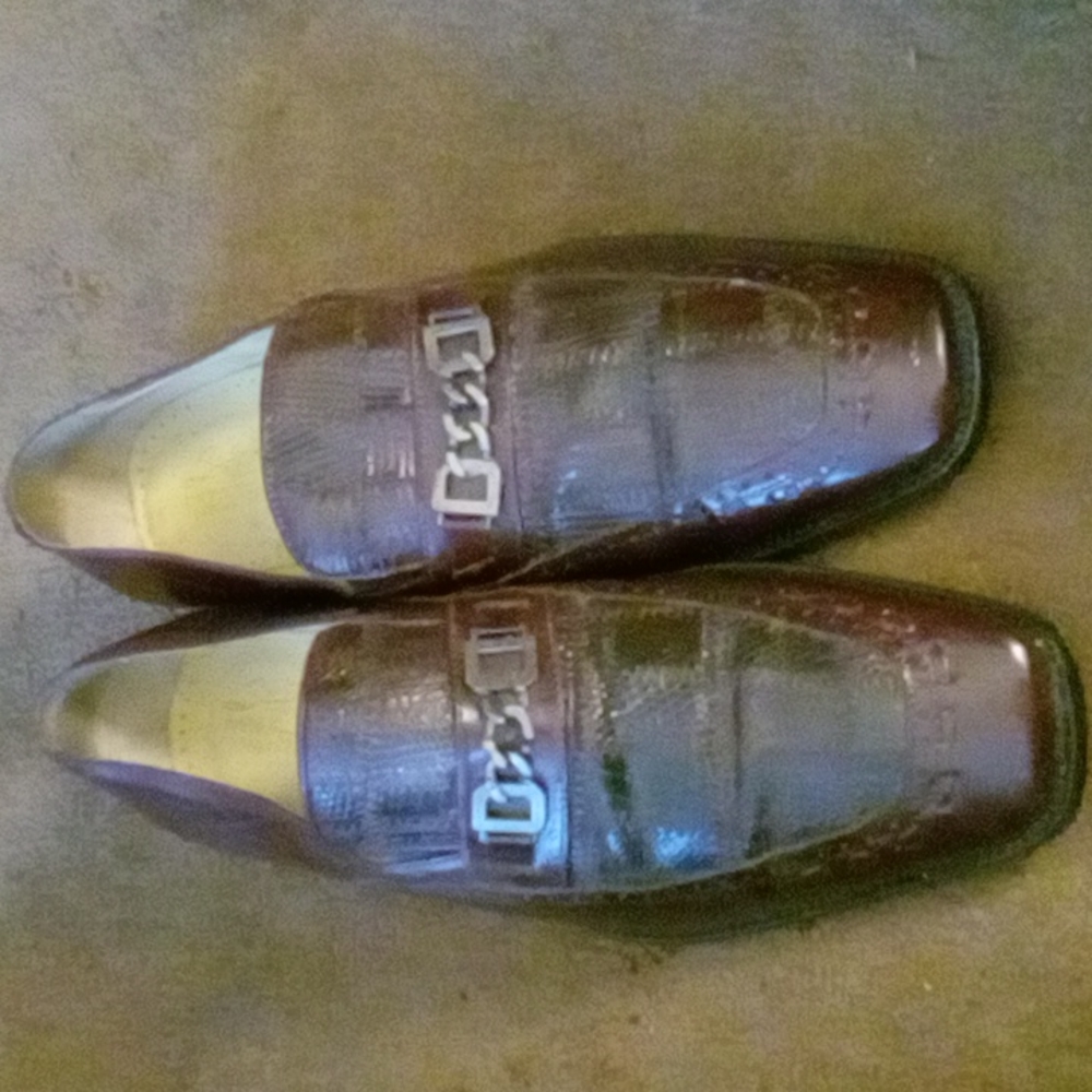 Steve Harvey genuine lizard shoes